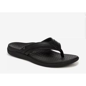 Vionic Shoes Men's Tide II Toe Post Sandal Size 8 Black